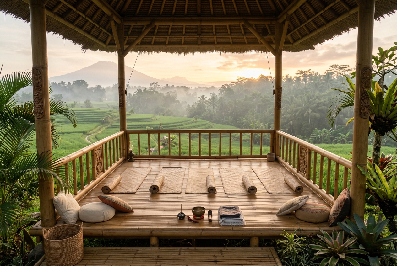 Yoga deck Apple Villa Seminyak